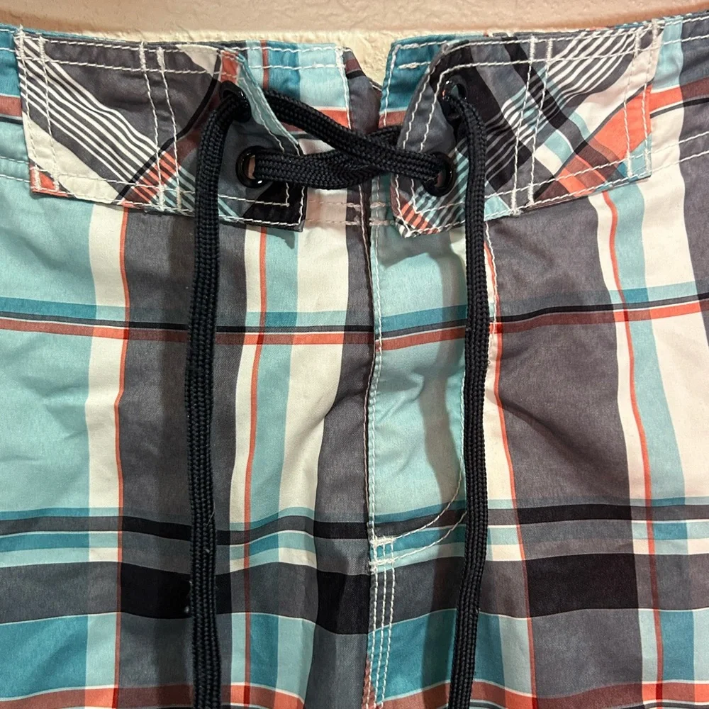 Men's Plaid‎ Swim Shorts Size Large